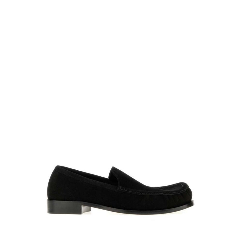 Dries Van Noten Men Black Suede Loafers